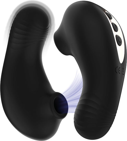 Rithual Αναρροφητής Αιδοίου & Κλειτορίδας με Δόνηση Μαύρος