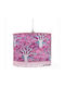 Oxygen Fuxia Earth Trees Ceiling Light Purple with E27 Socket 35cm