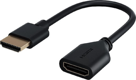 Goobay Cable HDMI male - HDMI female 0.1m Black