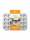 Decora Formă de Patiserie pentru Cupcakes/Muffins din Aluminiu 24 Locuri 4.3x4.3buc 1buc