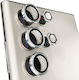 Glass Camera Protection Metal Frame Silver for the Galaxy S23 Ultra