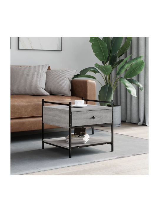 Square Wooden Side Table Γκρι Sonoma L50xW50xH50cm