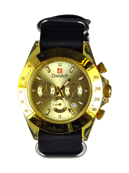 Dwatch Ρολόι Μπαταρίας με Υφασμάτινο Λουράκι