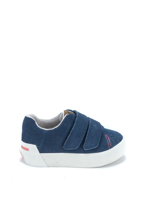 Παιδικά Sneakers με Σκρατς Navy Μπλε