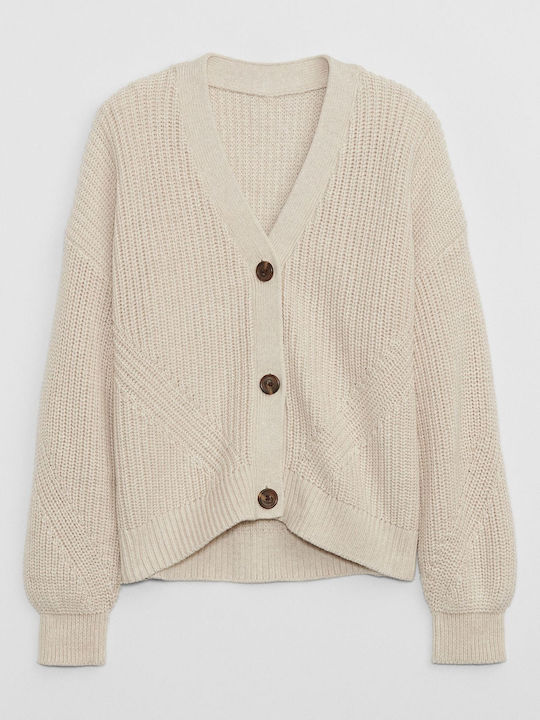 GAP Kids Cardigan Cotton OATMEAL HEATHER