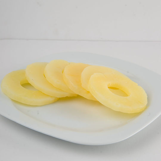 Dekorative Ananas-Set aus Kunststoff 8x8cm 6Stück