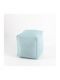 Bean Bag Stool Poof Zik Light Blue 45x45x45cm