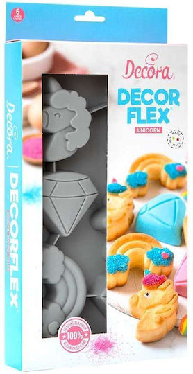 Decora Φόρμα Ζαχαροπλαστικής για Σοκολατάκια από Σιλικόνη 6 Θέσεων 30x17x3εκ.