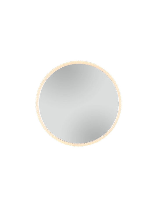 Mirrors & More Στρογγυλός Καθρέπτης Μπάνιου Led 60x60cm