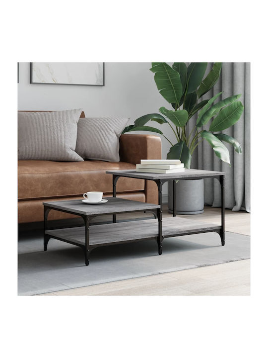 Rectangular Wooden Coffee Table Gray L100xW50.5...