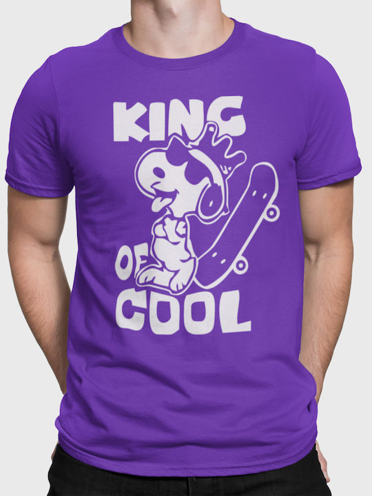 King T-shirt Μωβ