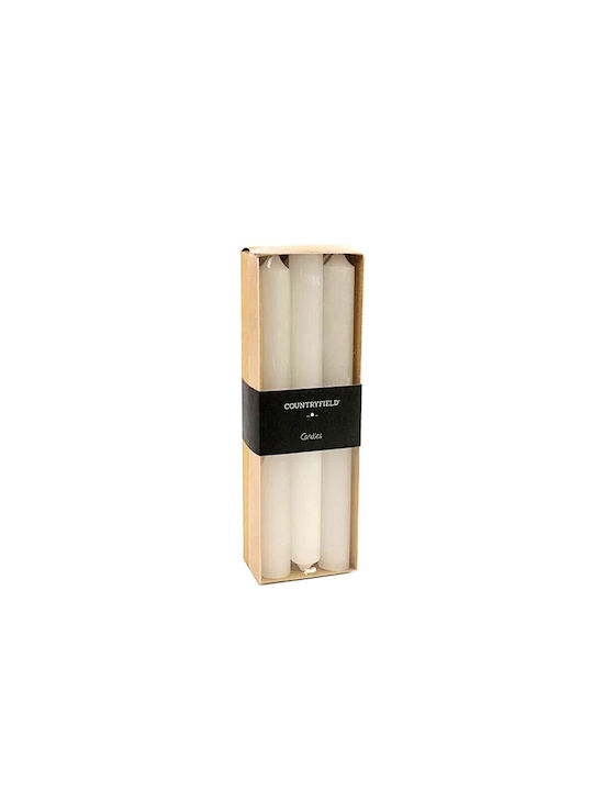 Atmosphera Scented Candle Taper White 1pcs