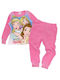 Disney Παιδική Πιτζάμα Χειμωνιάτικη Fleece Ροζ Princess