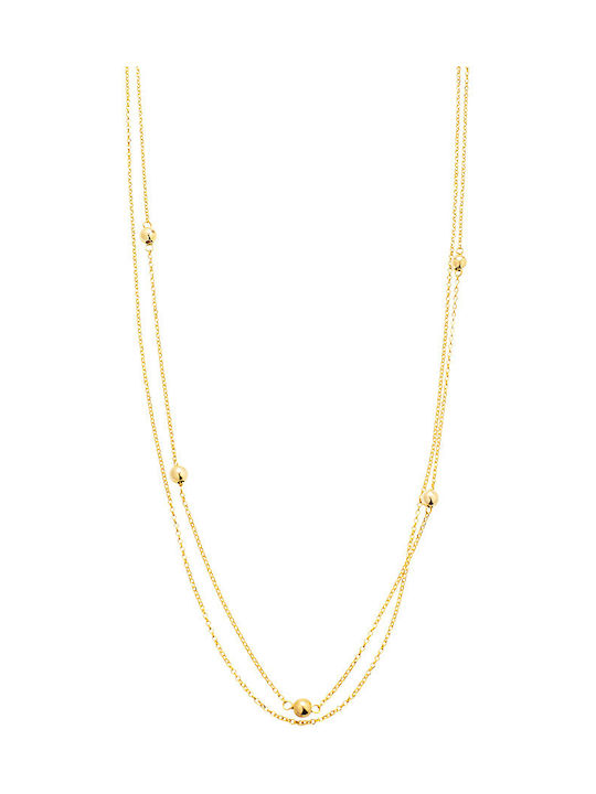 JewelStories Halskette aus Vergoldet Silber