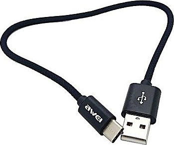 Awei CL85 USB 2.0 Kabel USB-C männlich - USB-A Schwarz 0.3m