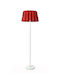 Veis Floor Lamp H150xW42cm. with Socket for Bulb E27 Red