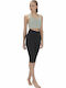 Women's Capri Training Legging High Waisted Black.