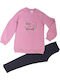 Kids' Set with Leggings Winter 2pcs Pink-Blue