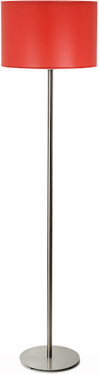 Veis Floor Lamp H150xW35cm. with Socket for Bulb E27 Red