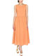 Summer Midi Dress Orange