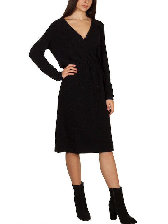 Soft Rebels Mini Φόρεμα Κρουαζέ Μαύρο