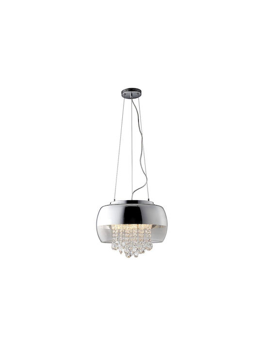 Milagro Luna Pendant Light LED Silver