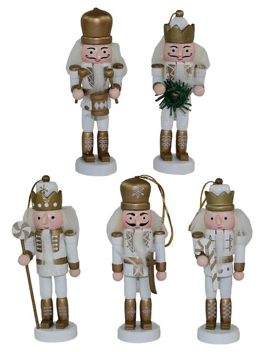 Dorosimo Wooden Christmas Nutcracker White