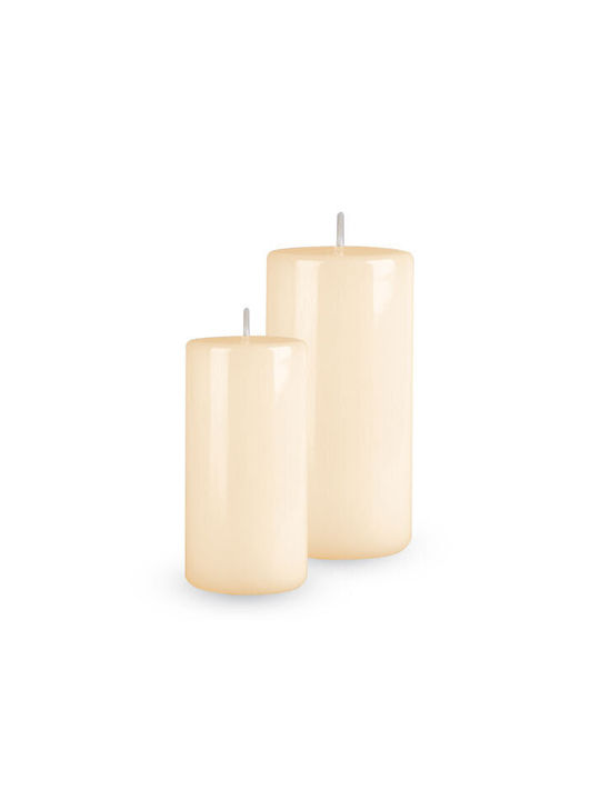 Decorative Candle Zniczplast Ecru 1pcs