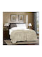 Silk Fashion Silk Fashion Armchair Throw Fur 170x220cm Ivory