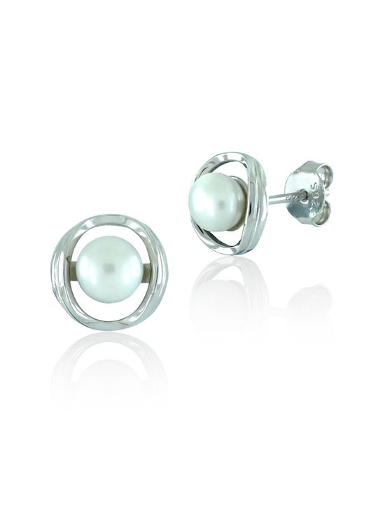 Bijou Box Earrings made of Silver with Pearls