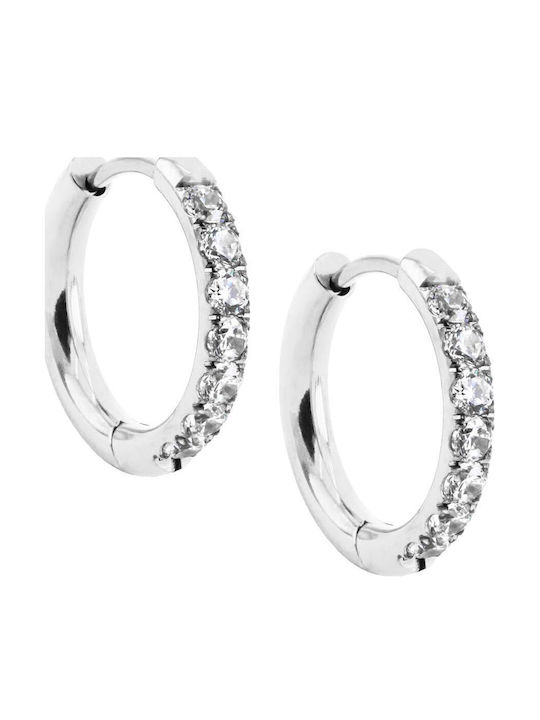 Piercing.gr Обици от Стомана с Камъни