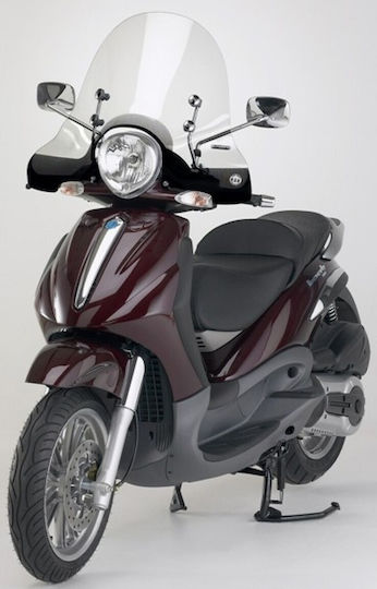 Fabbri Transparent Visor Мотоциклет за Piaggio Beverly 500 2075/E-X