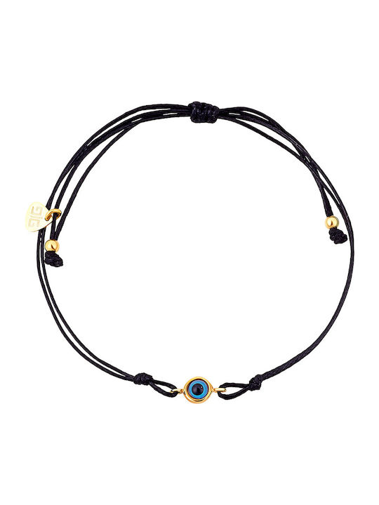 JewelStories Damen Armband Makramee mit Design Auge aus Kabel