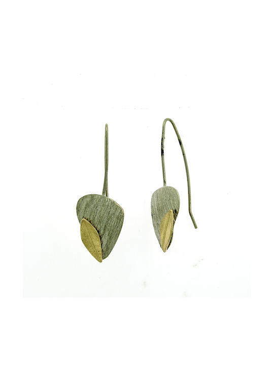 Antwnakakis Earrings made of Silver Gold Plated