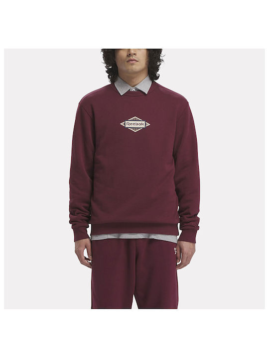 Reebok Herren Sweatshirt Burgundisch