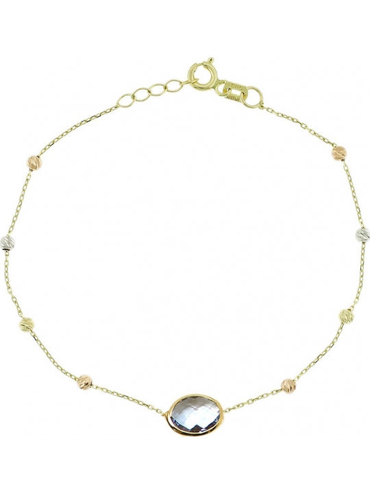Art d or Women's Bracelet in 14K Gold 16cm