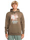 Take Care Sweatshirt with Hood Bark.