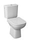 Jika Floor-Standing Toilet and Flush that Includes Slim Cover White