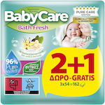 BabyCare Bath Fresh Μωρομάντηλα 3x54τμχ