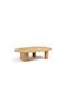 Oval Beistelltisch Holz Oak wood B33xT130xH80cm