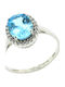 Fa Cad'oro Ring with Zircon made of White gold 14K