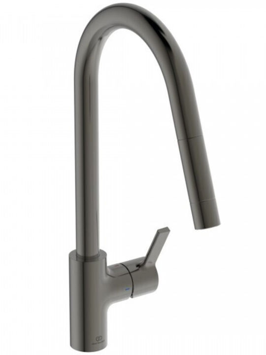 Ideal Standard Gusto Tall Kitchen Faucet Counter Gray