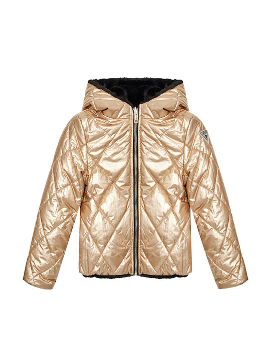 Kids' Casual Jacket Double Sided with Hood Black