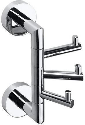 Bemeta Omega Triple Wall-Mounted Bathroom Hook Silver