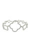 Fa Cad'oro Damen Armband aus Weißgold 14K mit Zirkon