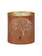Atmosphera Candle Holder Metal in Brown Color 8x12x10cm 1pcs