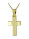 Triantos Herren Gold Kreuz 14K