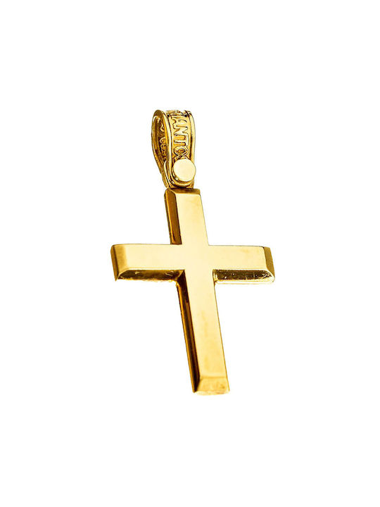 Triantos Herren Gold Kreuz 14K