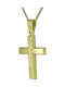 Triantos Herren Gold Kreuz 14K