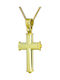 Triantos Herren Gold Kreuz 14K